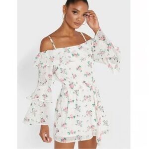 Top shop Floral Off-Shoulder Dress